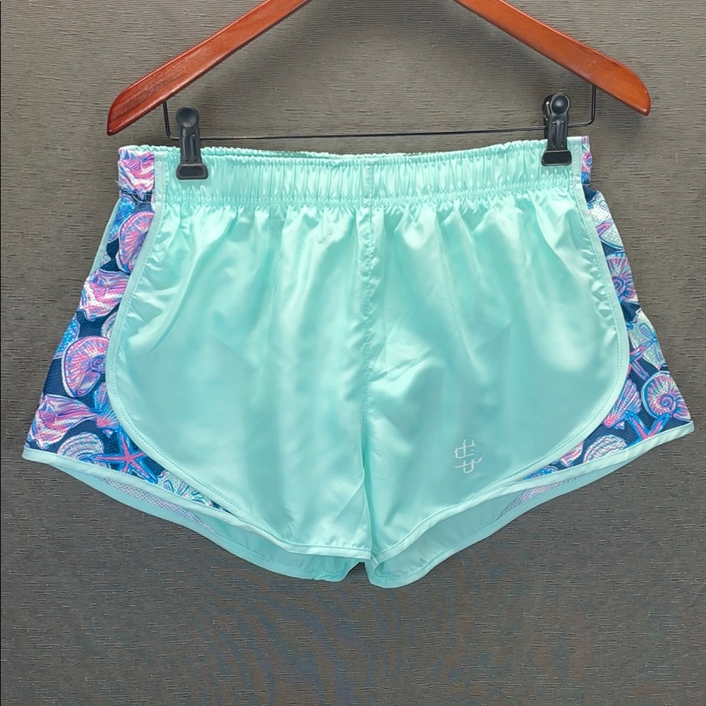 Simply Southern Blue Athletic Shorts Lightweight Design